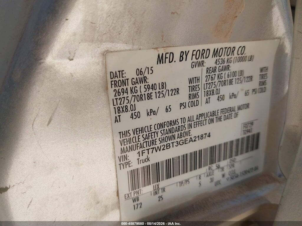 1FT7W2BT3GEA21874 2016 FORD F-250 photo no. 4