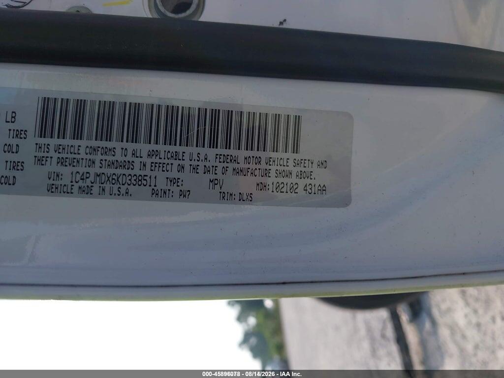 1C4PJMDX6KD338511 2019 JEEP CHEROKEE photo no. 9