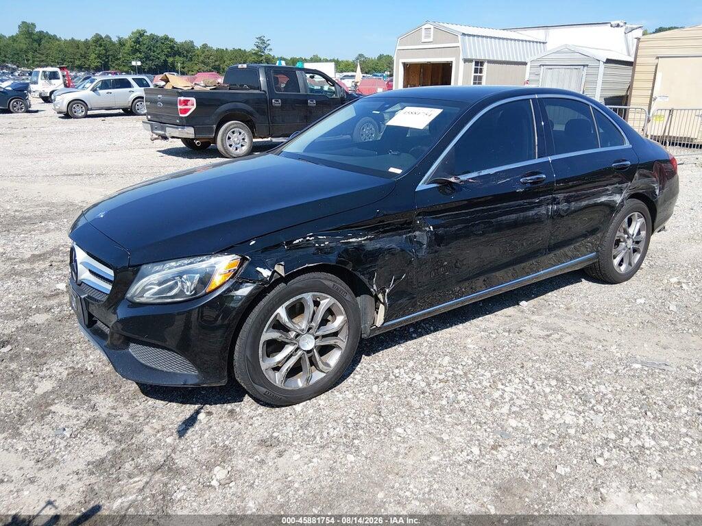 55SWF4KB9FU071818 2015 MERCEDES-BENZ C 300 photo no. 2