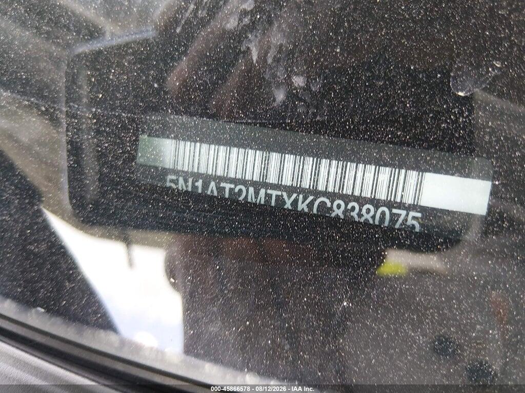 5N1AT2MTXKC838075 2019 NISSAN ROGUE photo no. 9