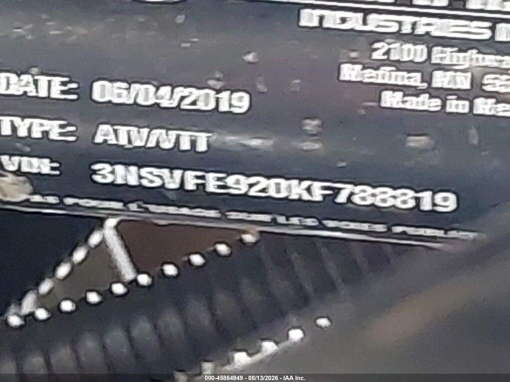 3NSVFE920KF788819 2019 POLARIS RZR photo no. 10