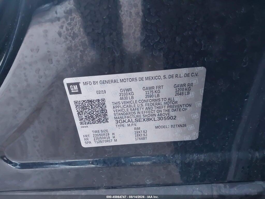 3GKALSEX8KL305902 2019 GMC TERRAIN photo no. 9
