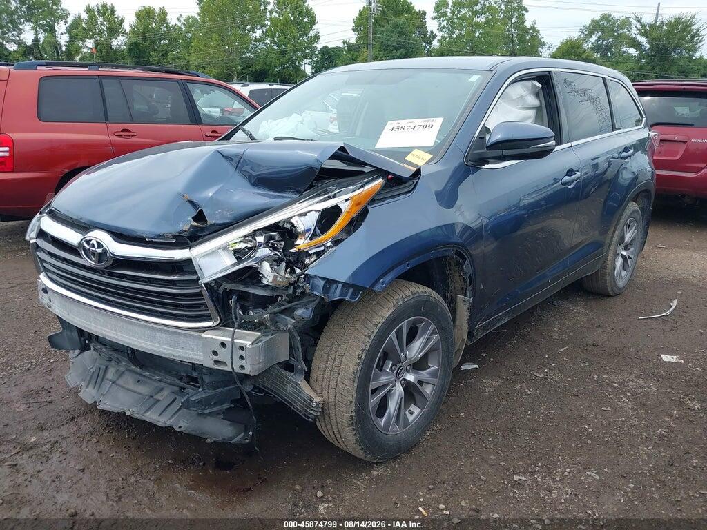 5TDBKRFH0GS288677 2016 TOYOTA HIGHLANDER photo no. 2