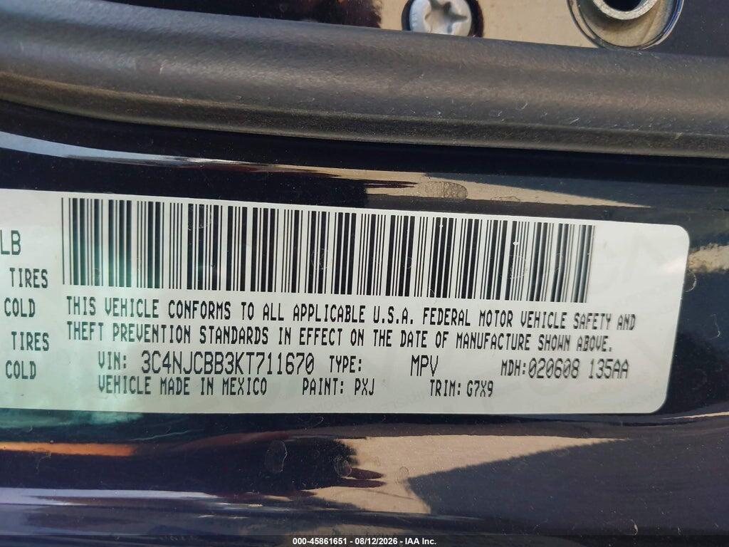 3C4NJCBB3KT711670 2019 JEEP COMPASS photo no. 9