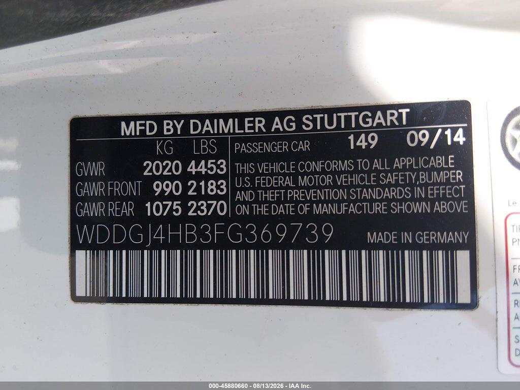 WDDGJ4HB3FG369739 2015 MERCEDES-BENZ C 250 photo no. 9