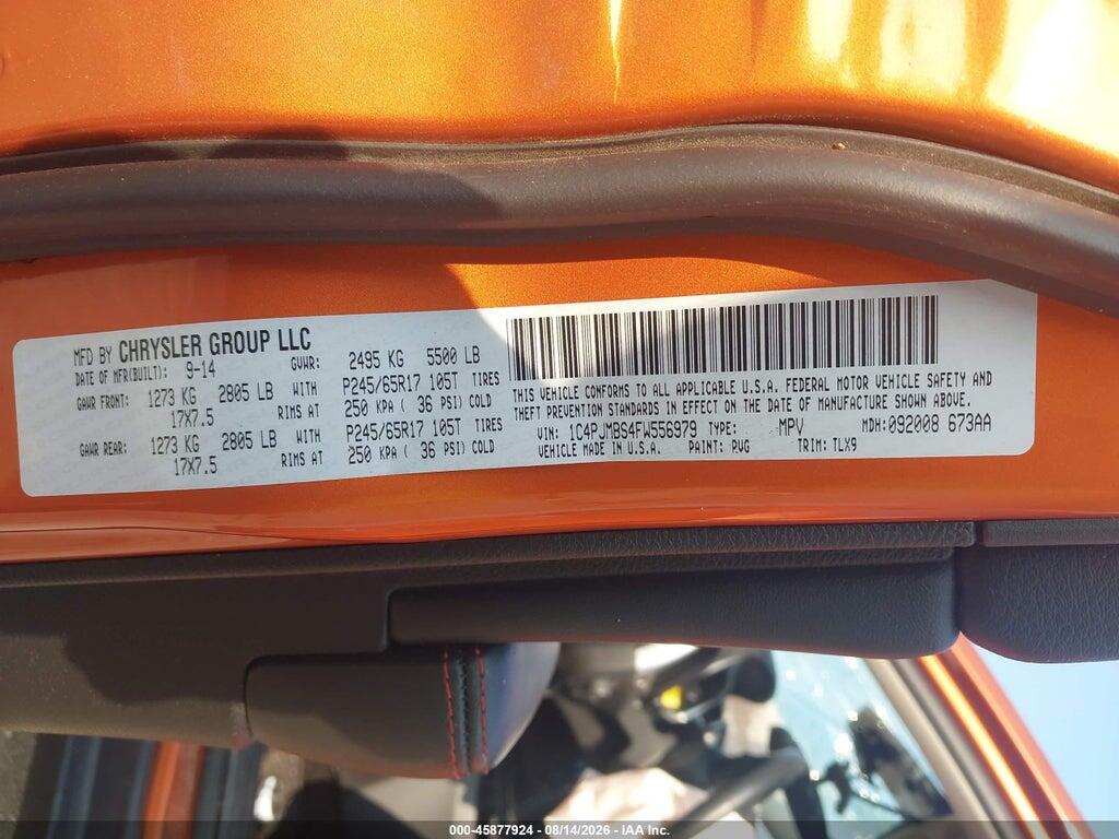 1C4PJMBS4FW556979 2015 JEEP CHEROKEE photo no. 9