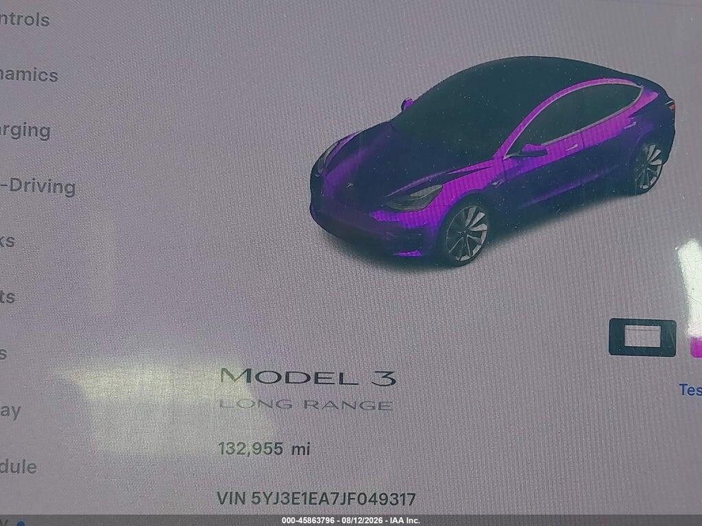 5YJ3E1EA7JF049317 2018 TESLA MODEL 3 photo no. 7