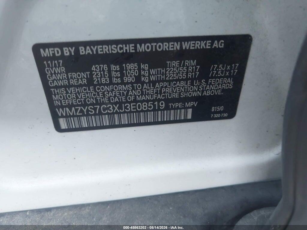 WMZYS7C3XJ3E08519 2018 MINI COUNTRYMAN photo no. 9