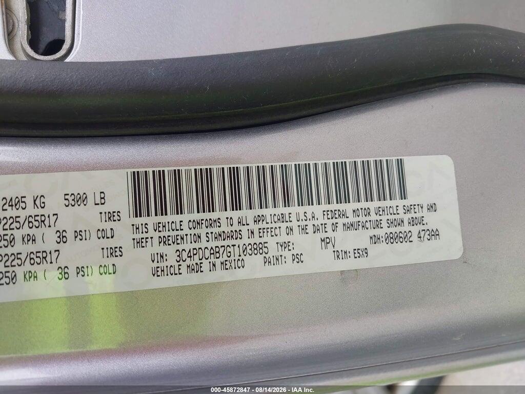 3C4PDCAB7GT103885 2016 DODGE JOURNEY photo no. 9