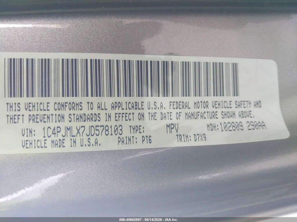 1C4PJMLX7JD578103 2018 JEEP CHEROKEE photo no. 9