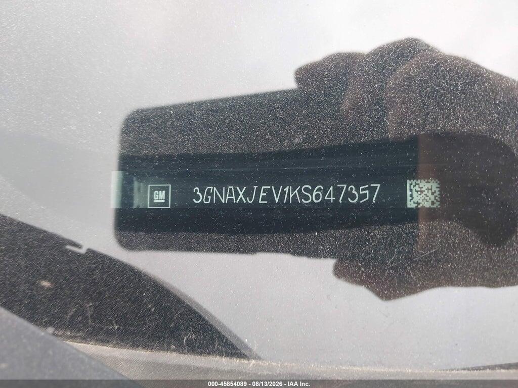 3GNAXJEV1KS647357 2019 CHEVROLET EQUINOX photo no. 9