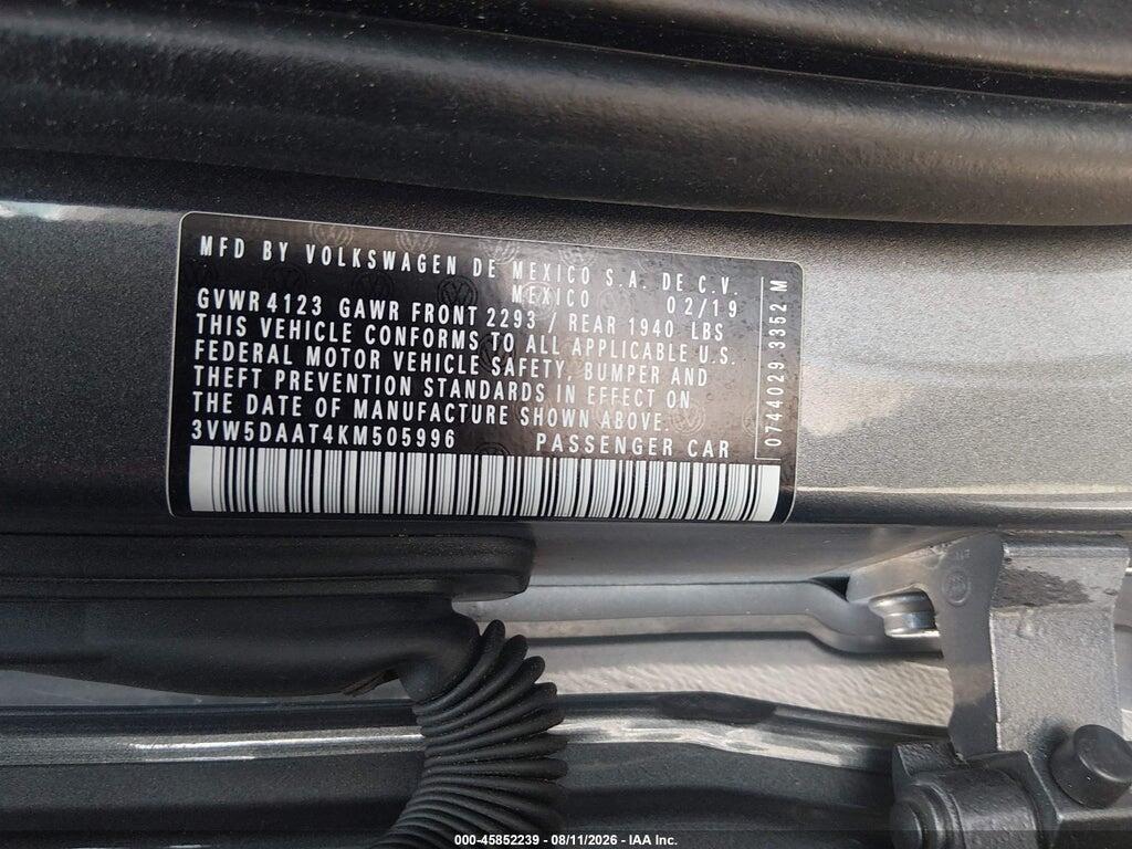 3VW5DAAT4KM505996 2019 VOLKSWAGEN BEETLE photo no. 9