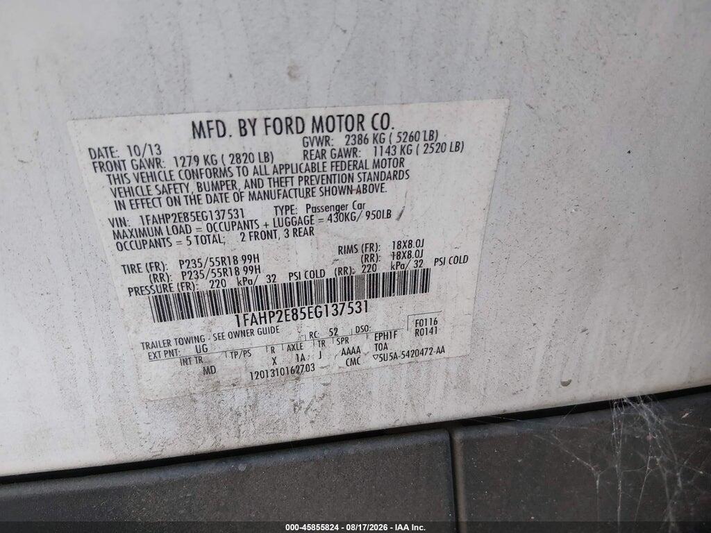 1FAHP2E85EG137531 2014 FORD TAURUS photo no. 9