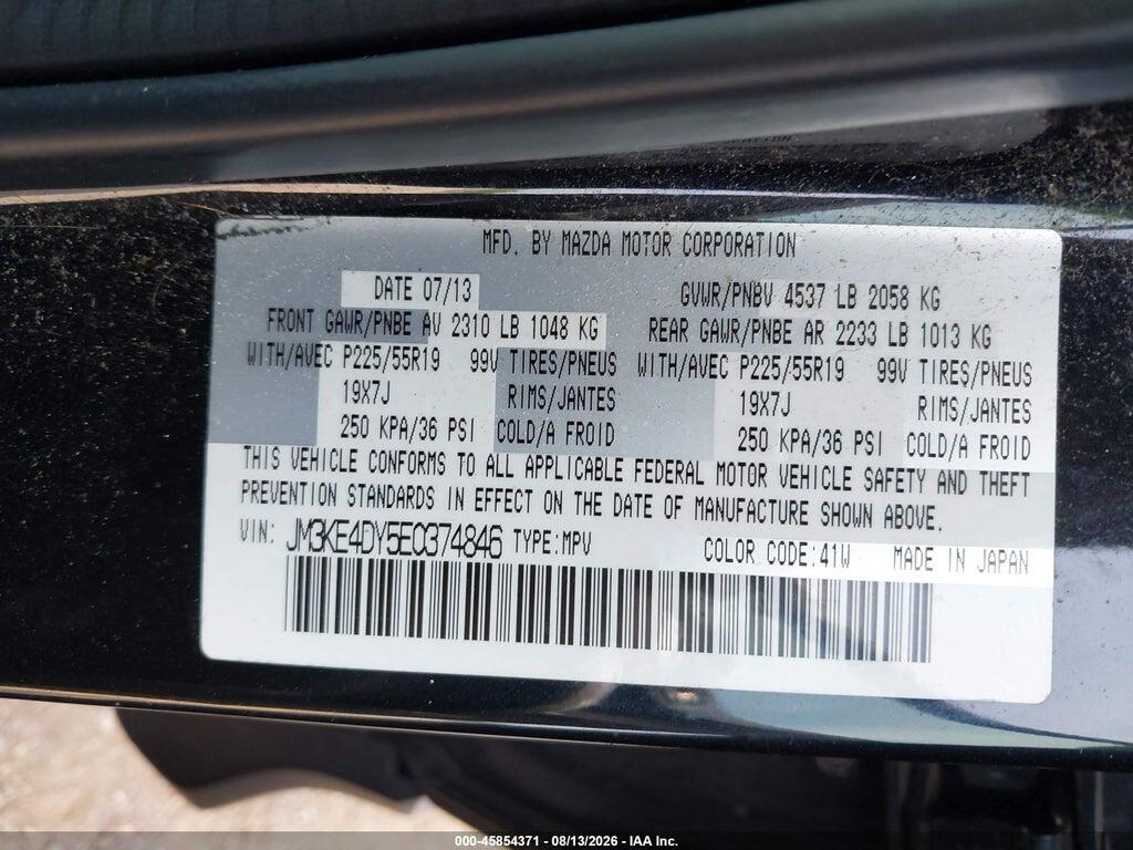 JM3KE4DY5E0374846 2014 MAZDA CX-5 photo no. 9