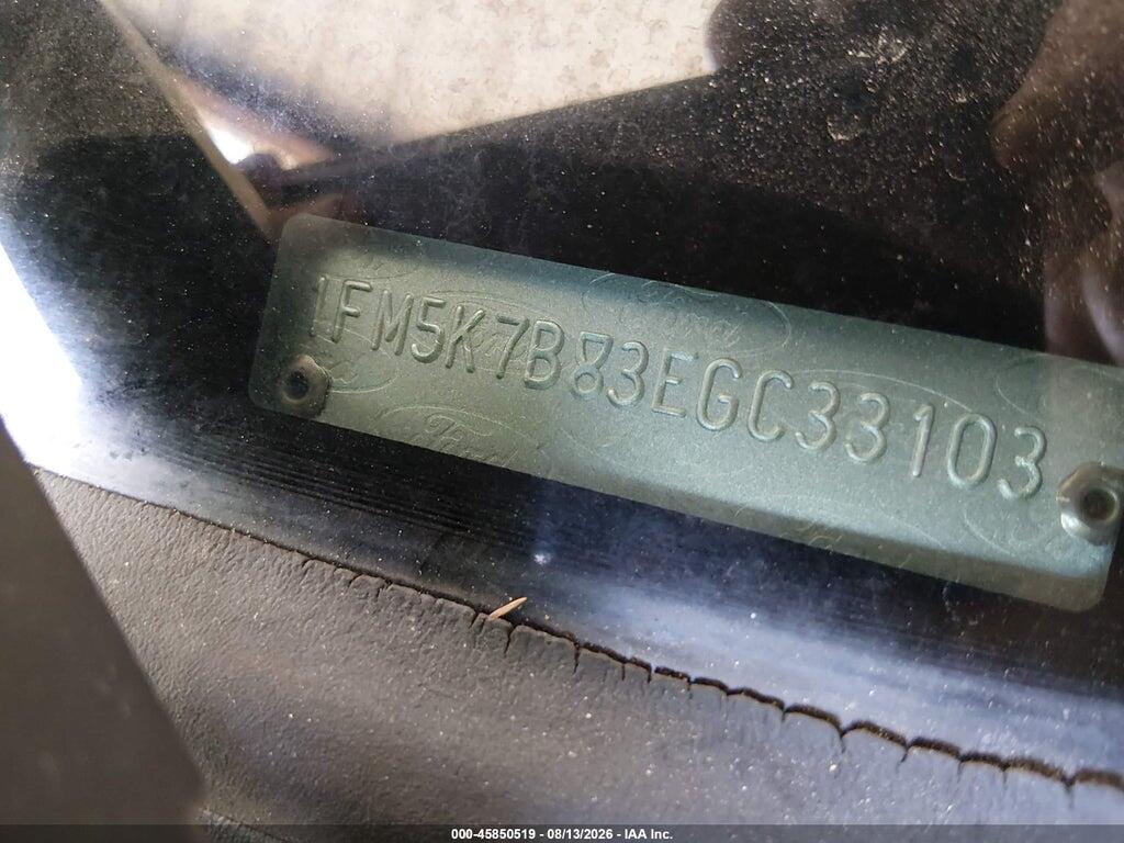 1FM5K7B83EGC33103 2014 FORD EXPLORER photo no. 9