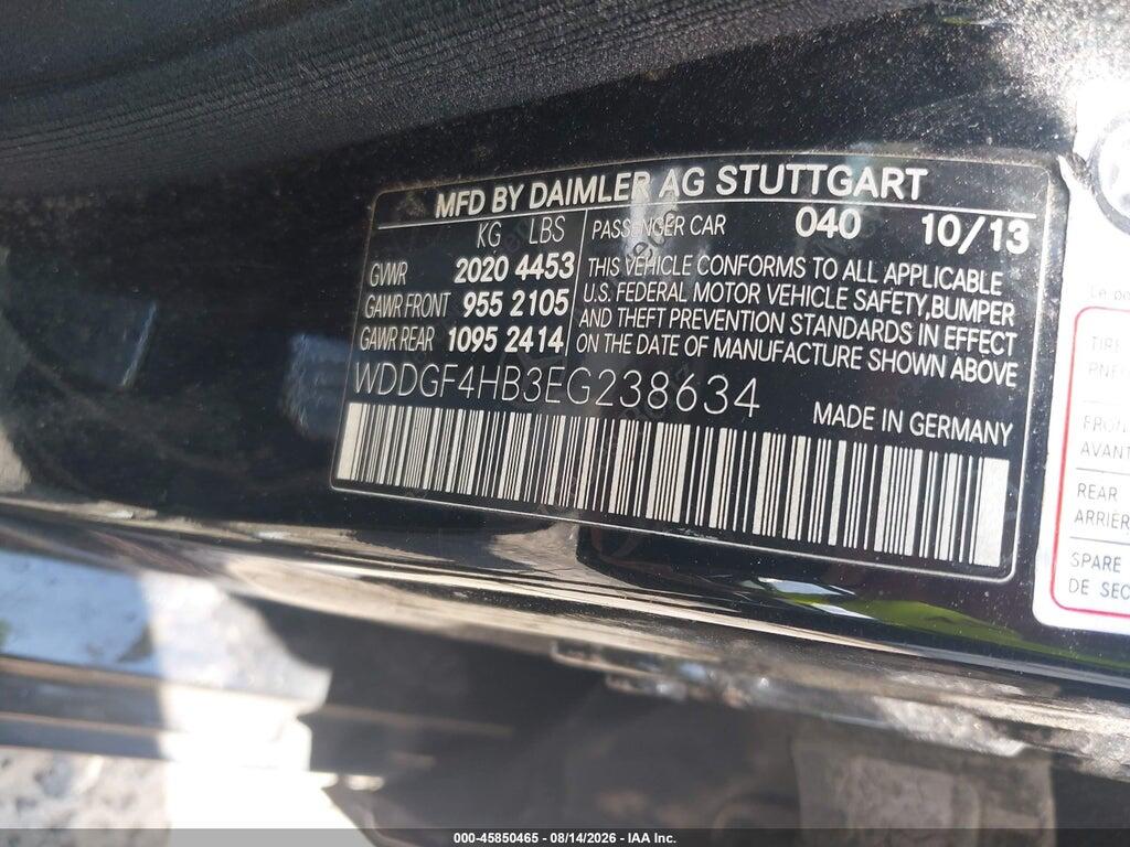 WDDGF4HB3EG238634 2014 MERCEDES-BENZ C 250 photo no. 9