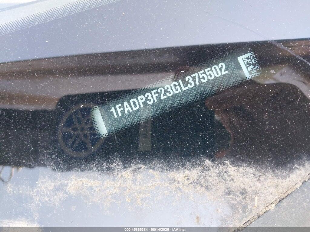 1FADP3F23GL375502 2016 FORD FOCUS photo no. 9