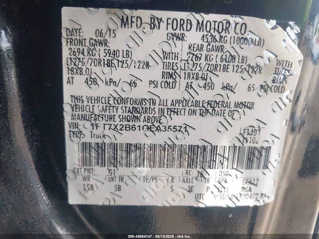 1FT7X2B61GEA35571 2016 FORD F-250 photo no. 9