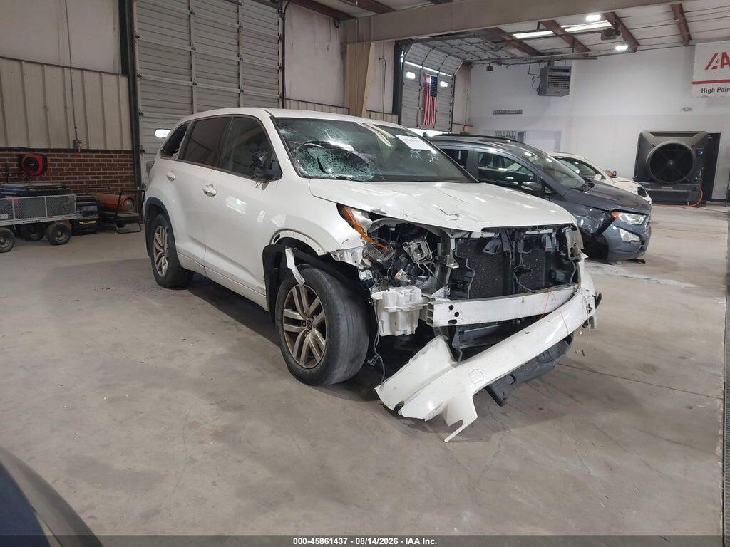 5TDBKRFH5GS326338 2016 TOYOTA HIGHLANDER photo no. 1