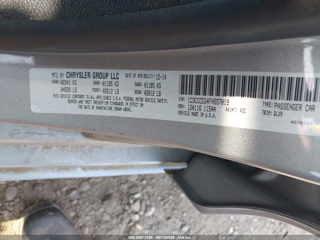 1C3CCCEG4FN557019 2015 CHRYSLER 200 photo no. 9