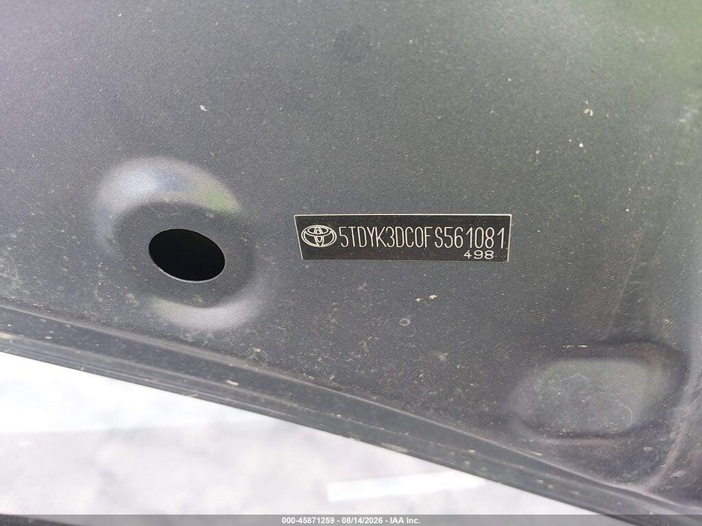 5TDYK3DC0FS561081 2015 TOYOTA SIENNA photo no. 9