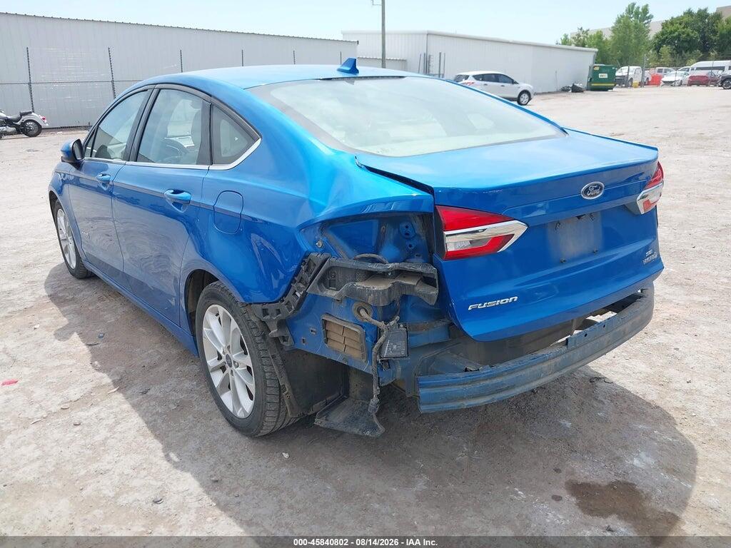 3FA6P0LU7KR187539 2019 FORD FUSION HYBRID photo no. 3
