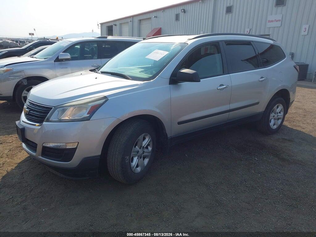 1GNKRFED1FJ335436 2015 CHEVROLET TRAVERSE photo no. 2