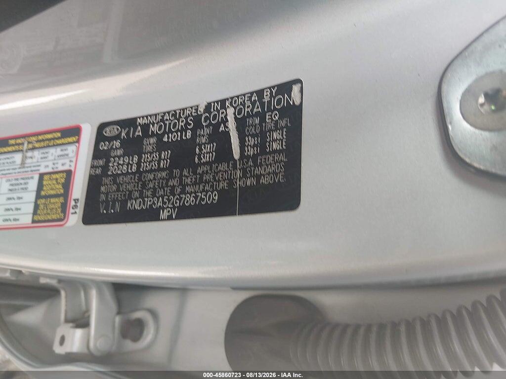 KNDJP3A52G7867509 2016 KIA SOUL photo no. 9
