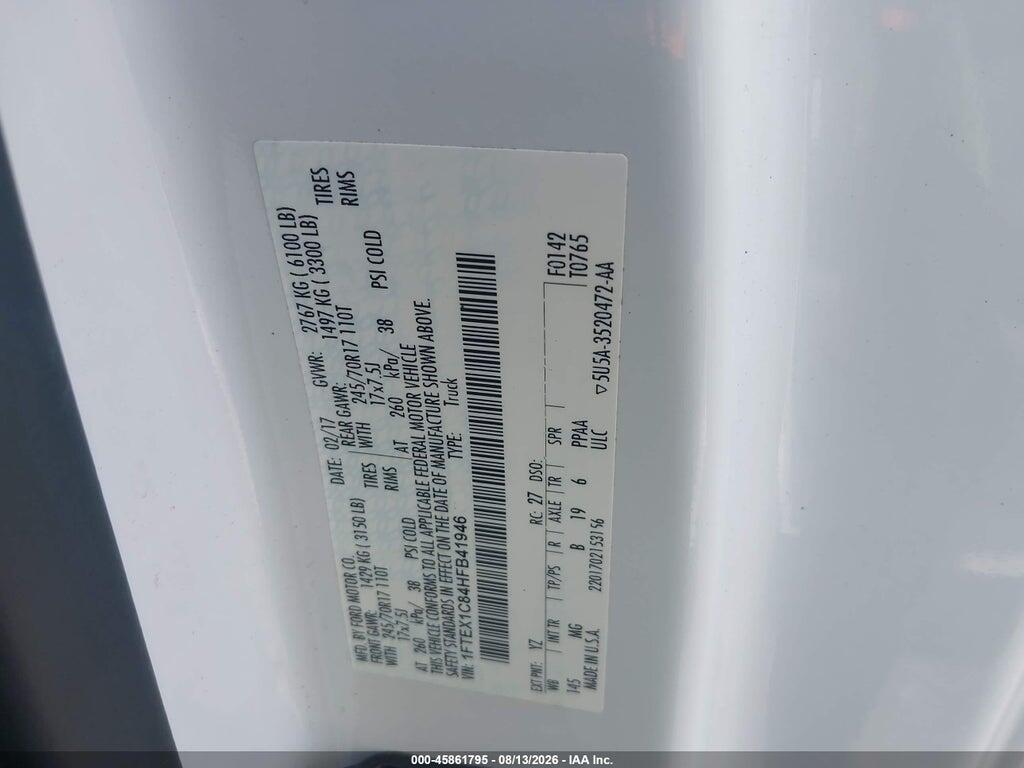 1FTEX1C84HFB41946 2017 FORD F-150 photo no. 4