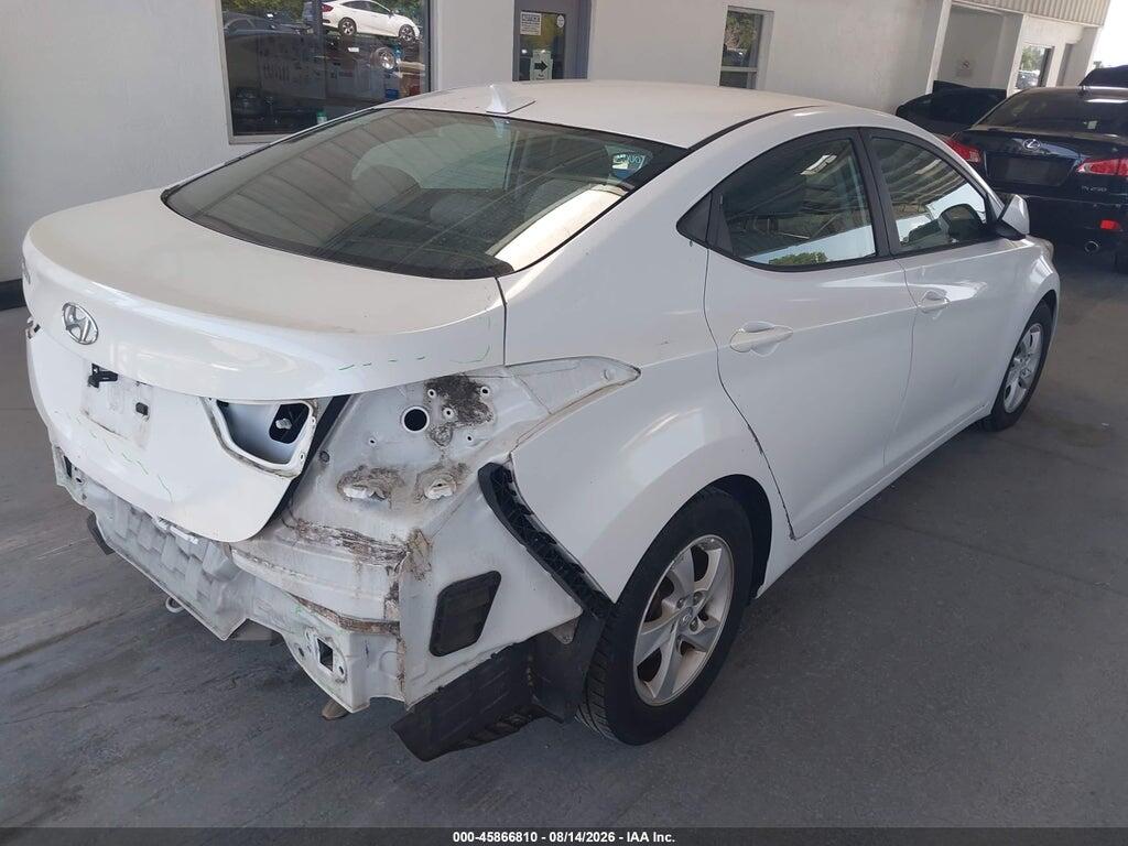 5NPDH4AE5FH599484 2015 HYUNDAI ELANTRA photo no. 4