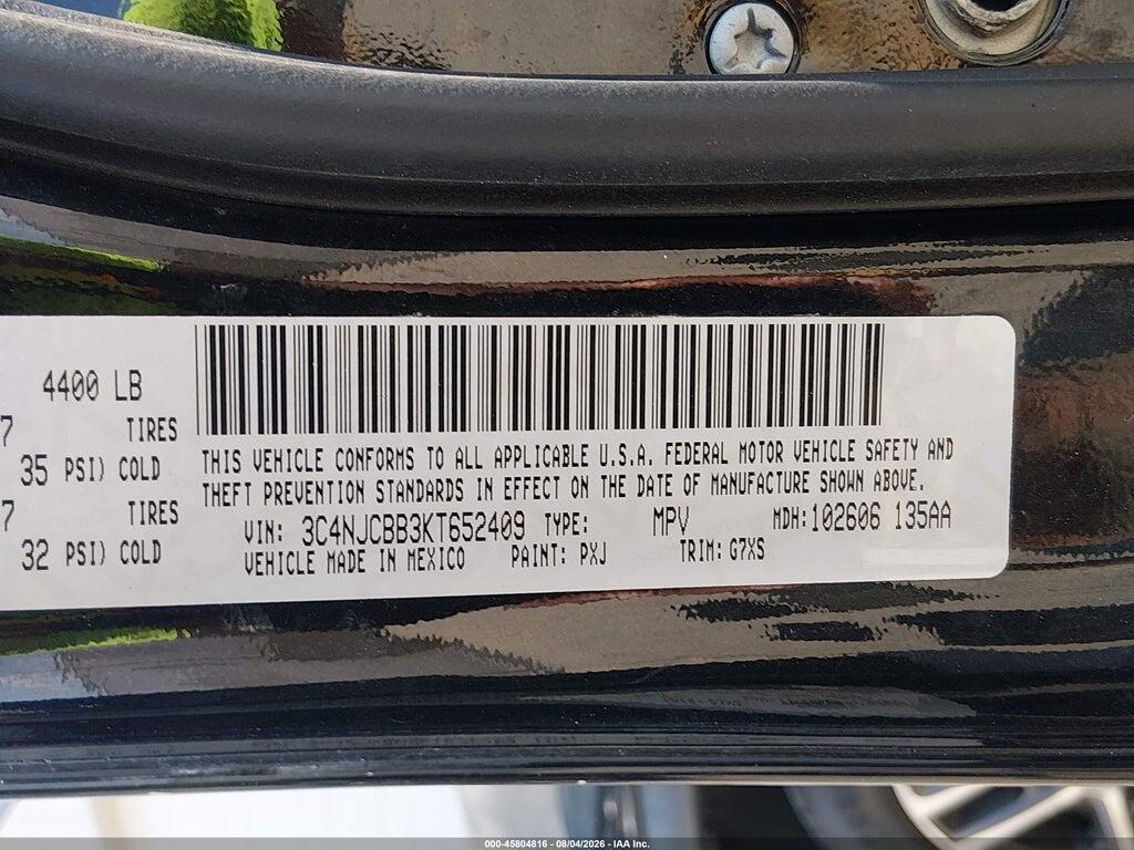3C4NJCBB3KT652409 2019 JEEP COMPASS photo no. 9