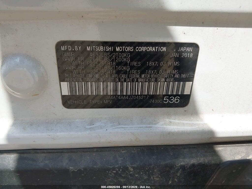 JA4AT4AA4JZ045217 2018 MITSUBISHI ECLIPSE CROSS photo no. 9