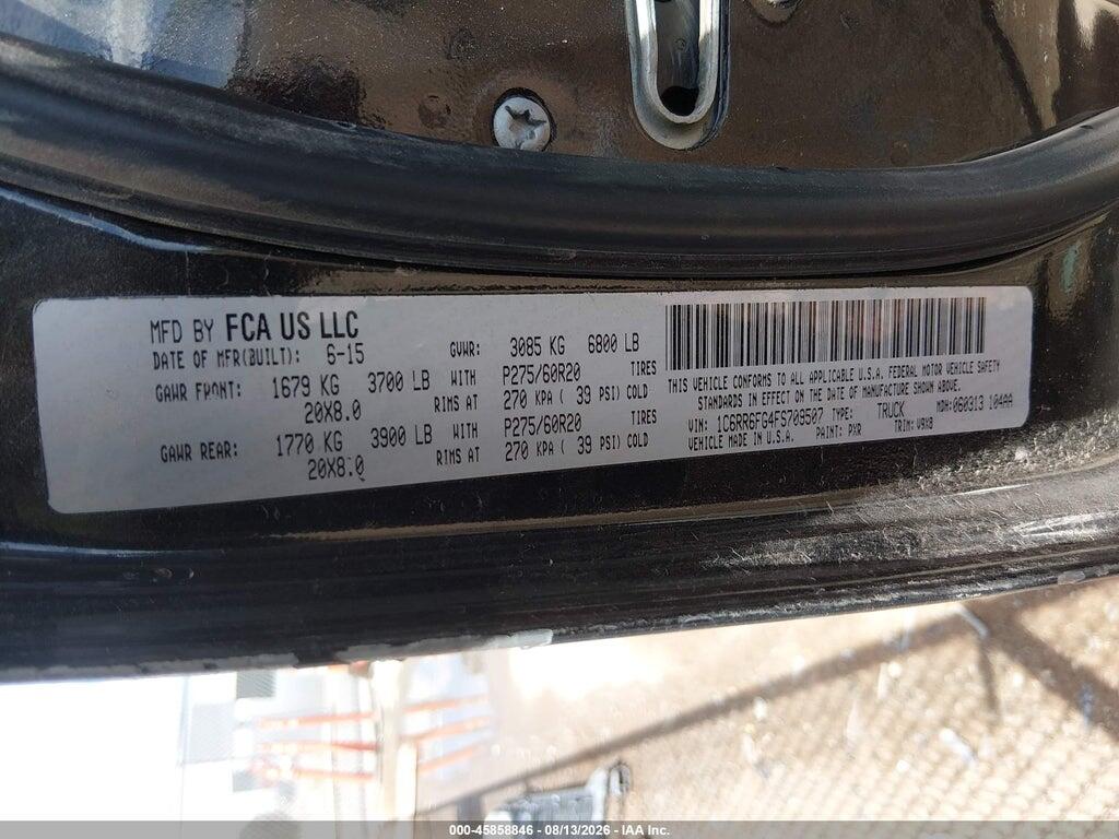 1C6RR6FG4FS709507 2015 RAM 1500 photo no. 9
