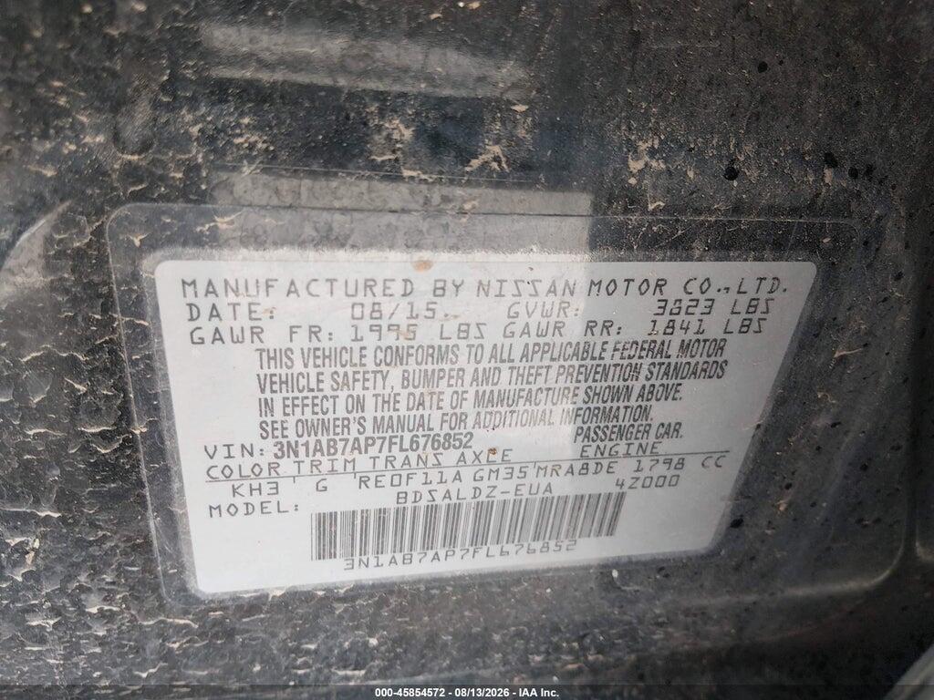 3N1AB7AP7FL676852 2015 NISSAN SENTRA photo no. 9