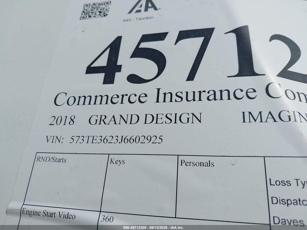 573TE3623J6602925 2018 GRAND DESIGN IMAGINE 3150BH TRAVEL TRAILER photo no. 9