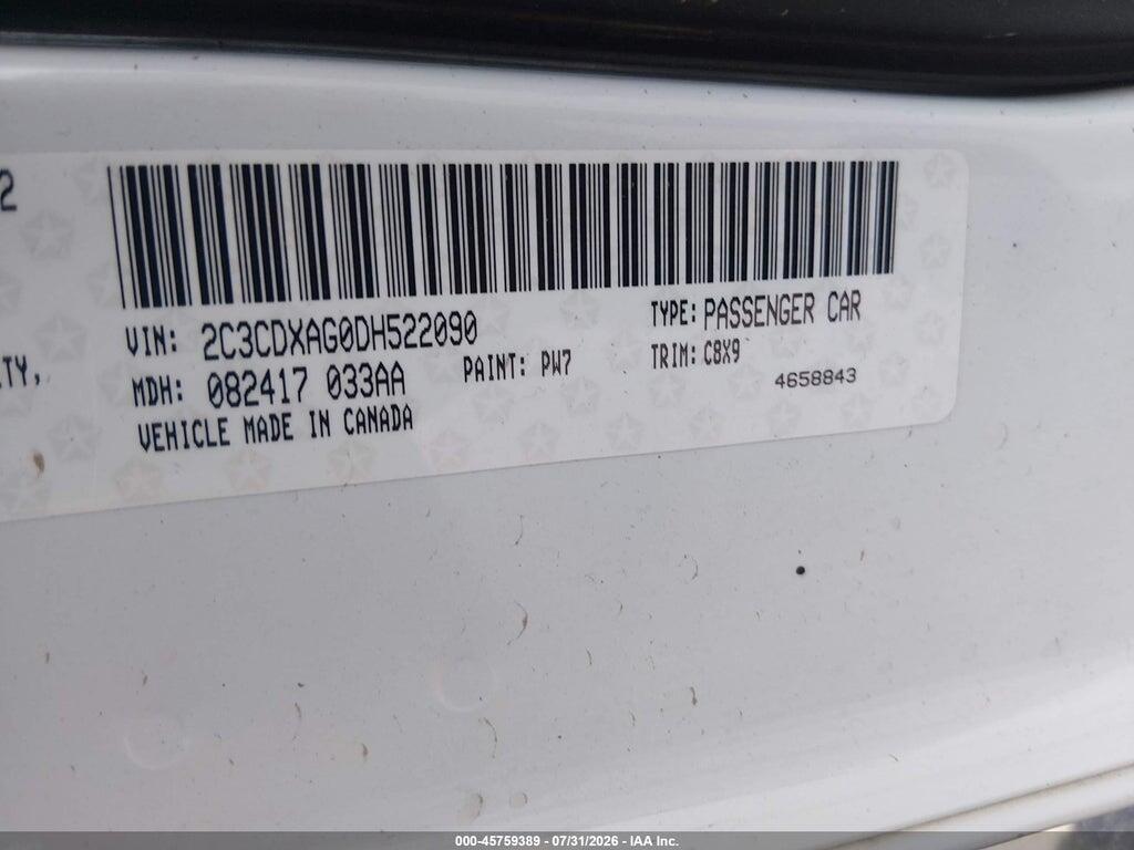 2C3CDXAG0DH522090 2013 DODGE CHARGER photo no. 9