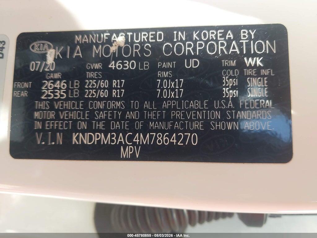 KNDPM3AC4M7864270 2021 KIA SPORTAGE photo no. 9