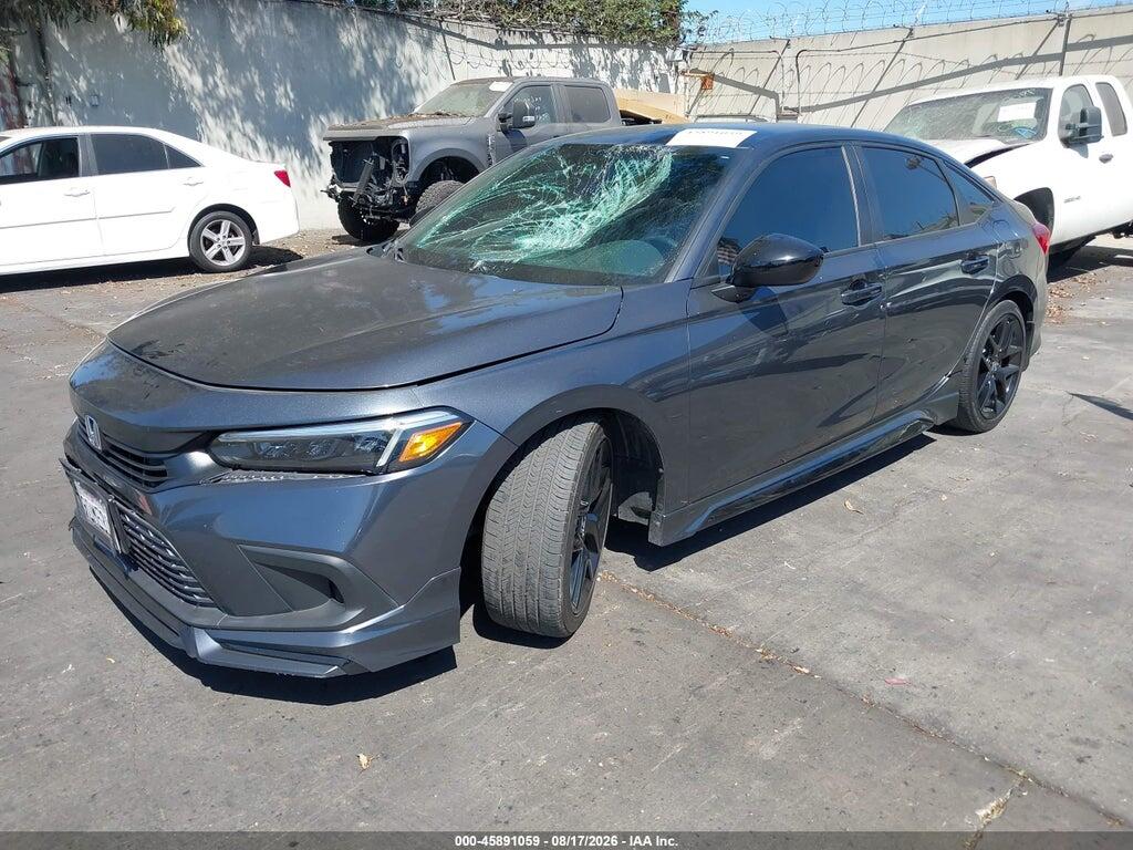 2HGFE2F55NH607378 2022 HONDA CIVIC photo no. 2
