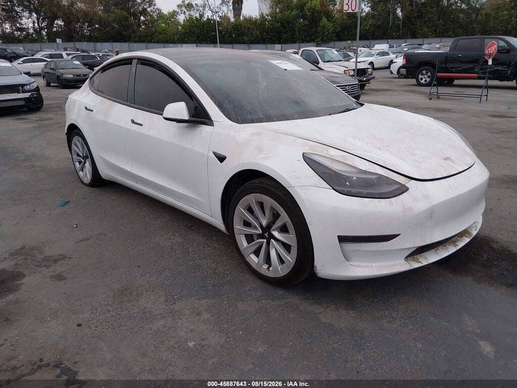 5YJ3E1EA6NF295717 2022 TESLA MODEL 3 photo no. 1