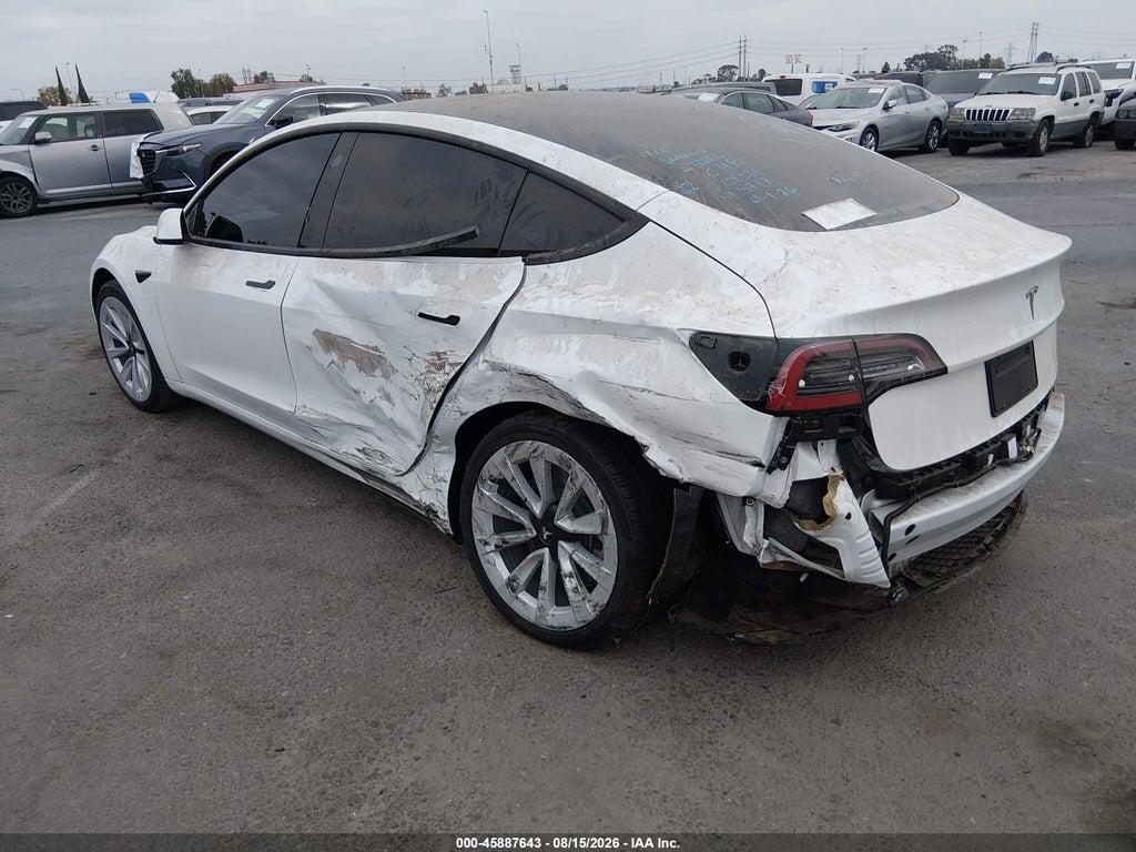 5YJ3E1EA6NF295717 2022 TESLA MODEL 3 photo no. 3