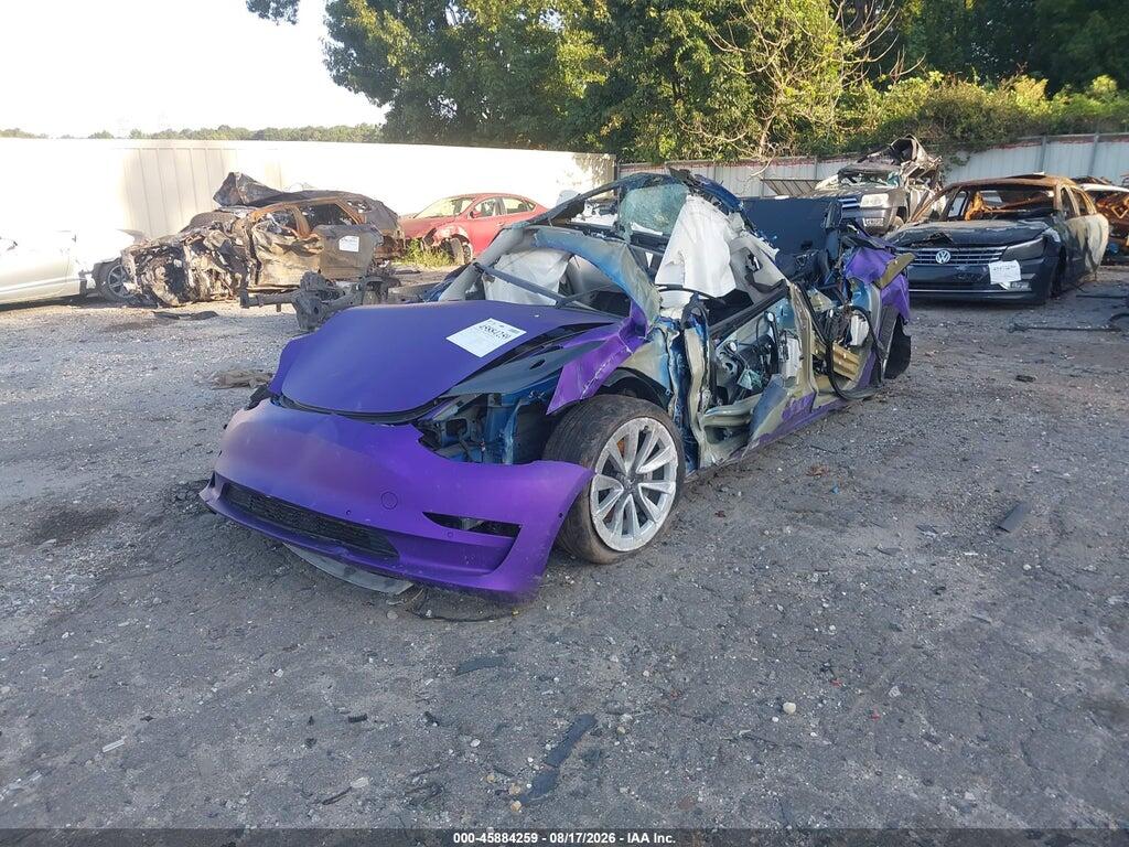 5YJ3E1EA9NF185938 2022 TESLA MODEL 3 photo no. 2