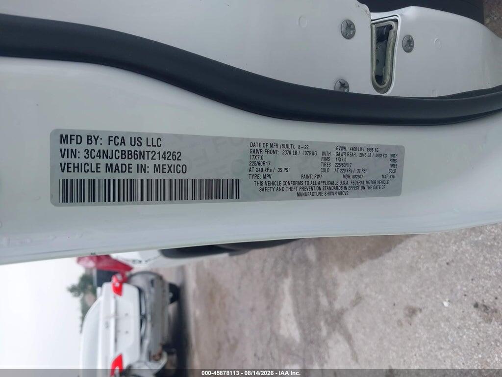 3C4NJCBB6NT214262 2022 JEEP COMPASS photo no. 9