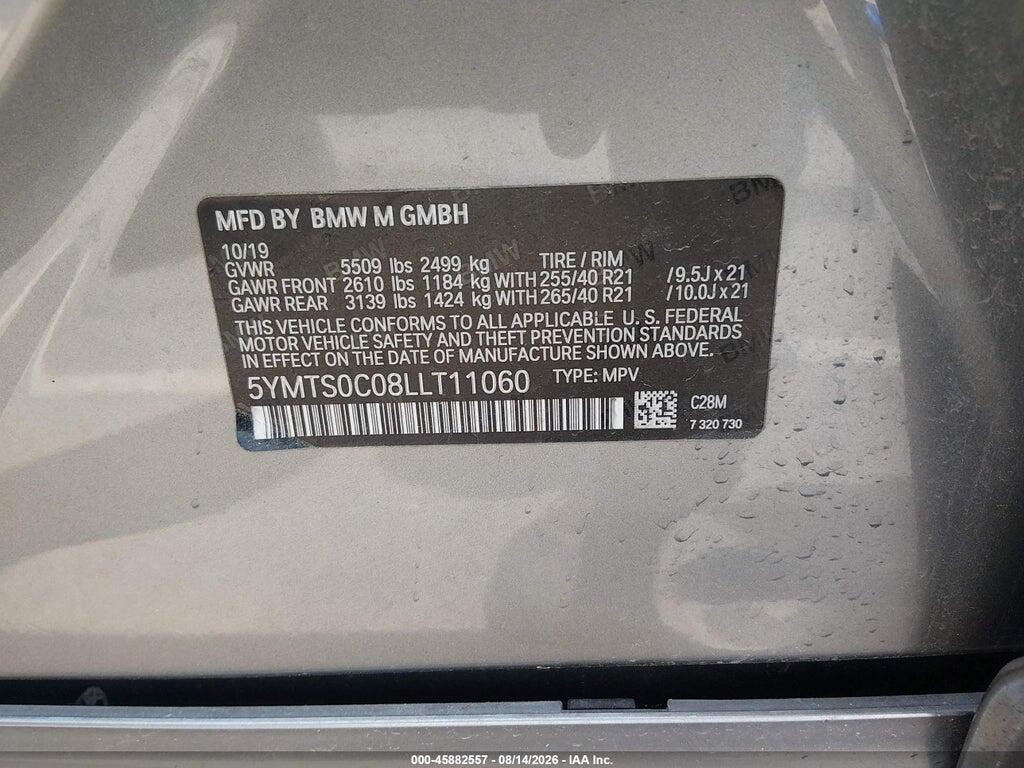 5YMTS0C08LLT11060 2020 BMW X3 M photo no. 9