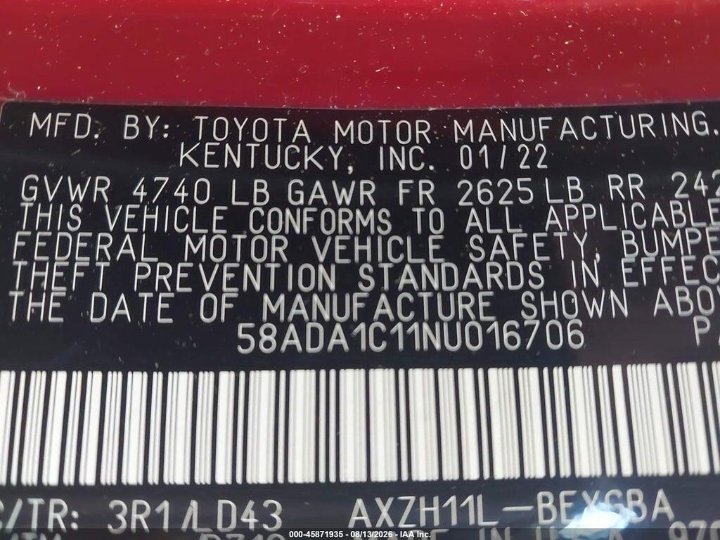 58ADA1C11NU016706 2022 LEXUS ES 300H photo no. 9