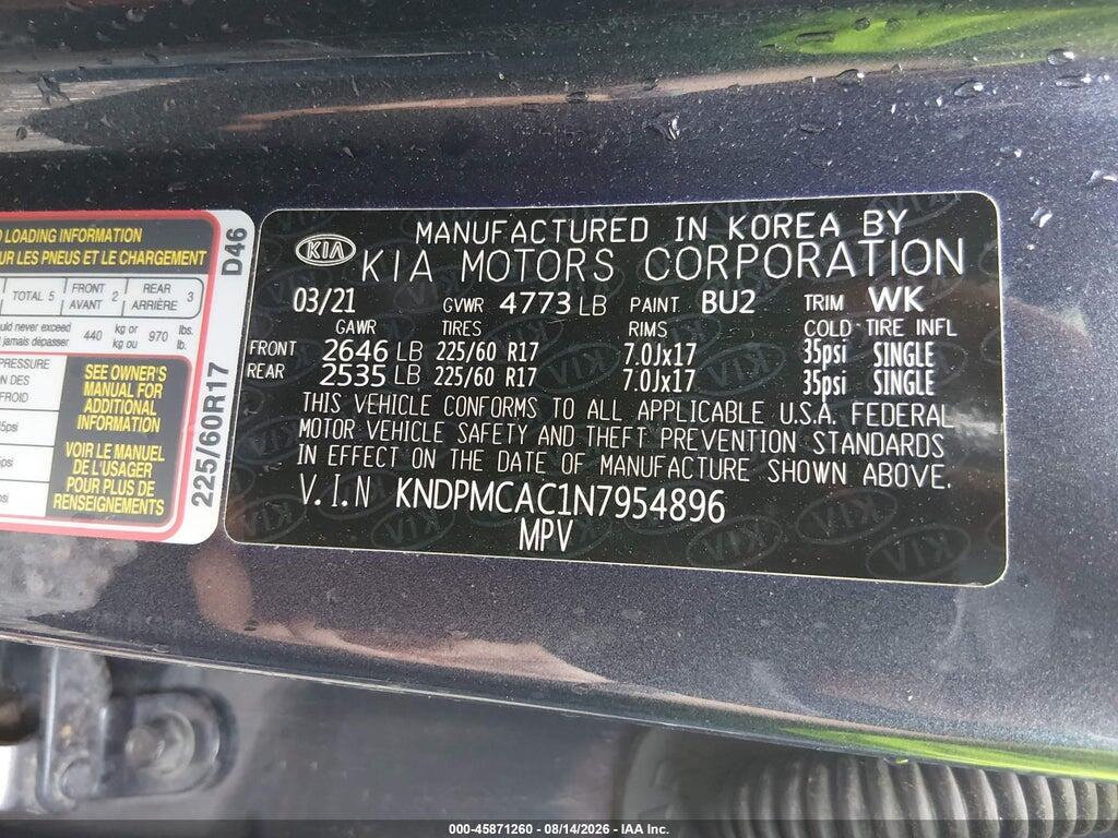 KNDPMCAC1N7954896 2022 KIA SPORTAGE photo no. 9