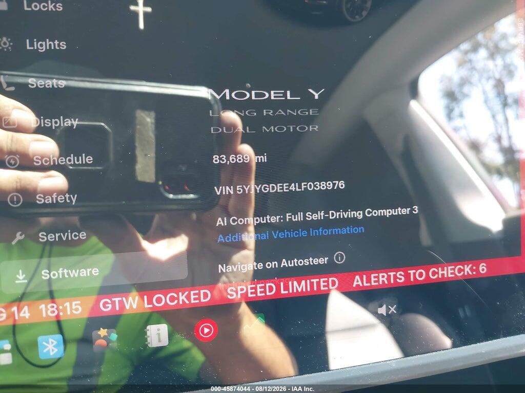 5YJYGDEE4LF038976 2020 TESLA MODEL Y photo no. 7