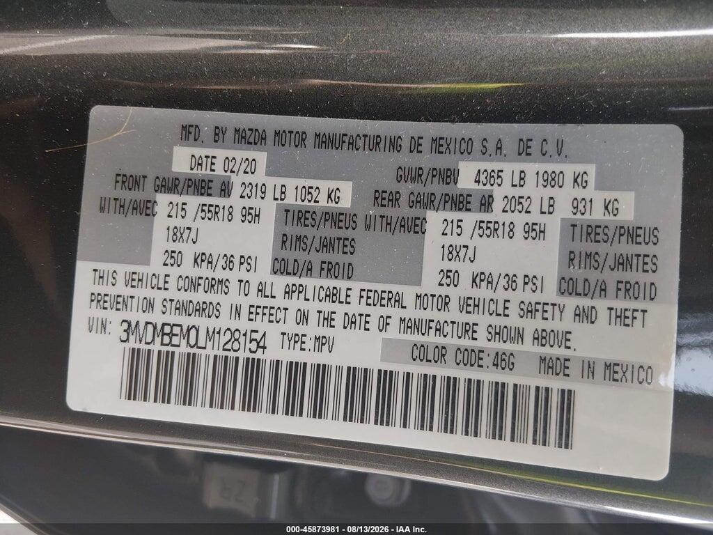 3MVDMBEM0LM128154 2020 MAZDA CX-30 photo no. 9