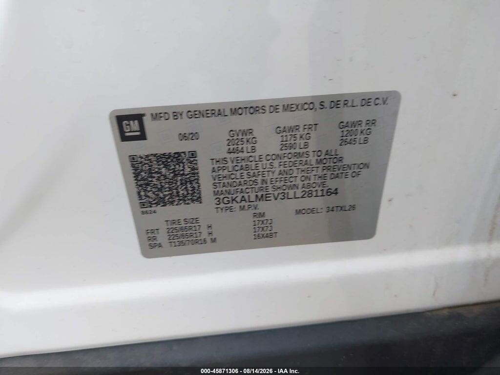 3GKALMEV3LL281164 2020 GMC TERRAIN photo no. 9