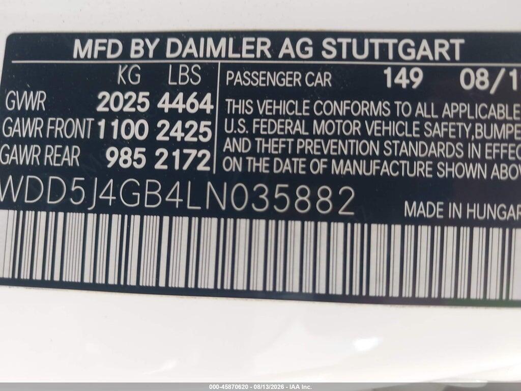 WDD5J4GB4LN035882 2020 MERCEDES-BENZ CLA 250 photo no. 9