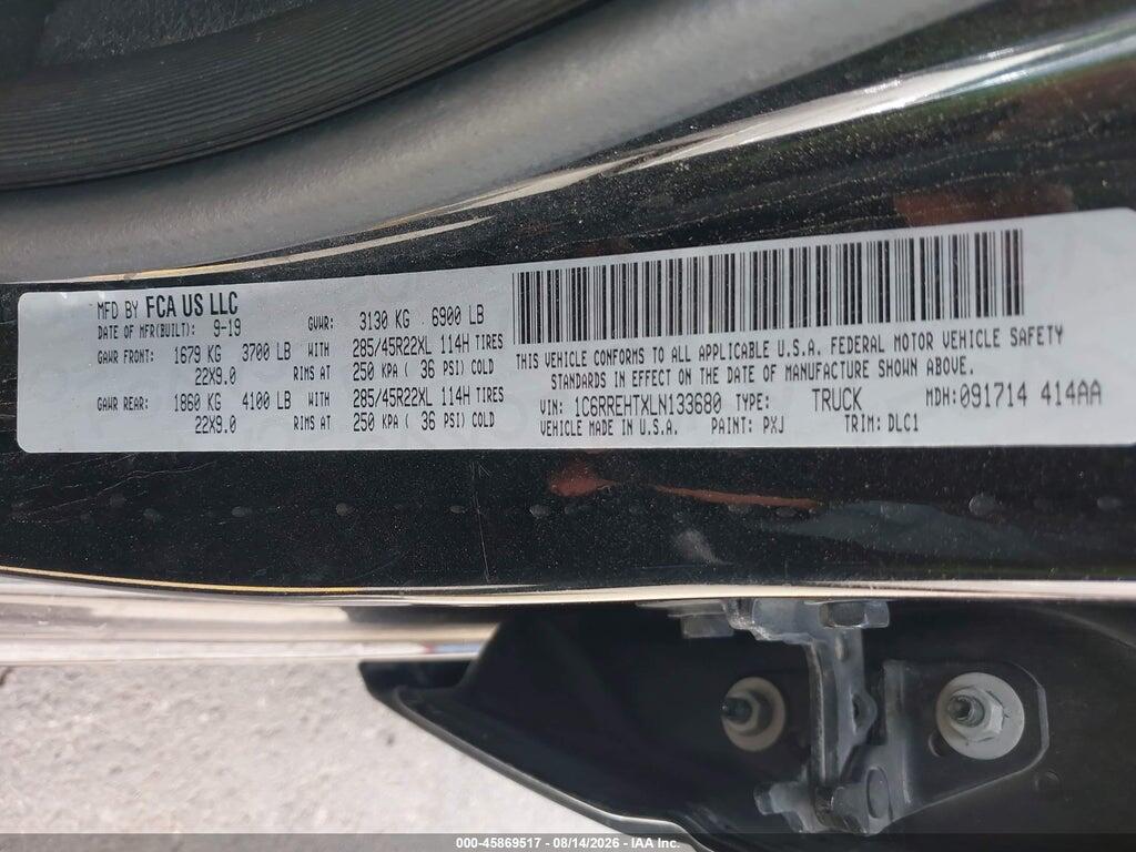 1C6RREHTXLN133680 2020 RAM 1500 photo no. 9